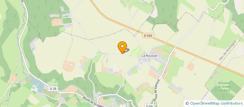 localisation de l'entreprise FERME DE LA HETRAIE  BEC-DE-MORTAGNE