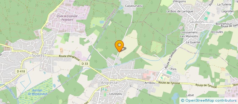 localisation de l'entreprise FERME DE LA LANDE  ANGRESSE