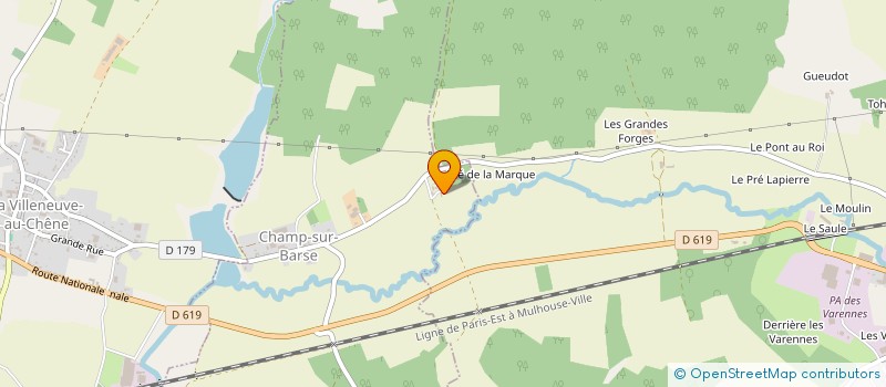 localisation de l'entreprise FERME DE LA MARQUE à CHAMP-SUR-BARSE