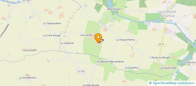 localisation de l'entreprise FERME DE LA METAIRIE à SAINT-MICHEL-DE-LA-ROE
