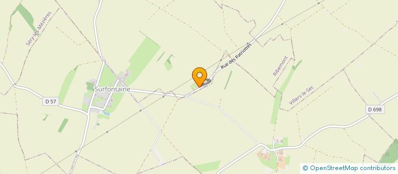 localisation de l'entreprise FERME DE LA RAPERIE  RIBEMONT