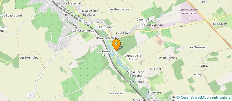 localisation de l'entreprise FERME DE LA ROCHE MARTEL  BEAUMONT-LOUESTAULT