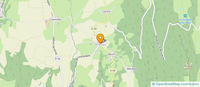 localisation de l'entreprise FERME DE LA SAPA  ARVIERE-EN-VALROMEY