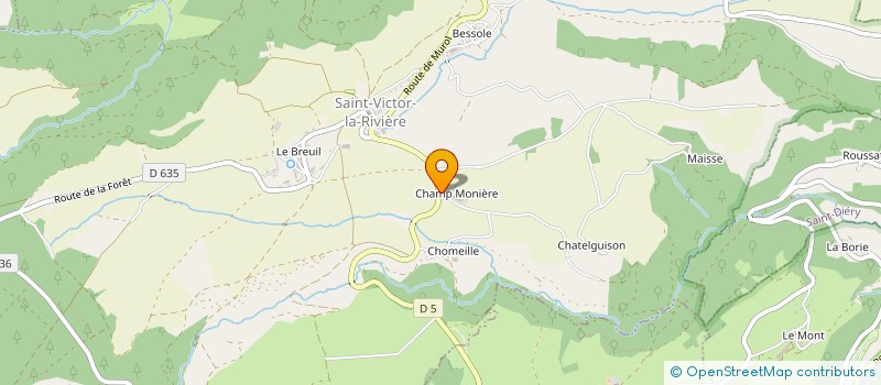localisation de l'entreprise FERME DE LA VALLEE DE CHAUDEFOUR à CHAMBON-SUR-LAC