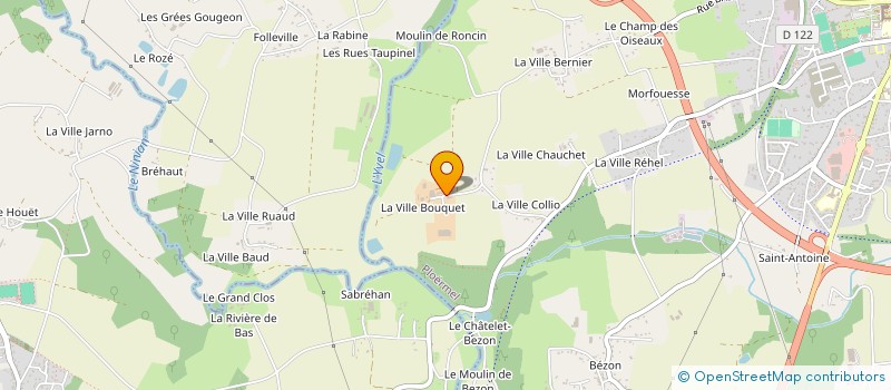 localisation de l'entreprise FERME DE LA VILLE BOUQUET à PLOERMEL