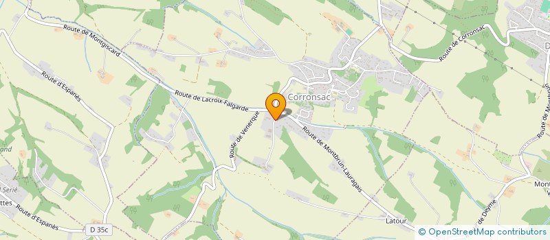 localisation de l'entreprise FERME DE LAGARDE  CORRONSAC