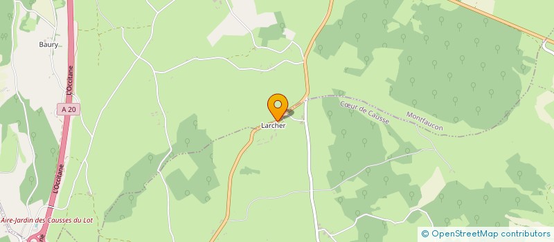 localisation de l'entreprise FERME DE LARCHER  COEUR DE CAUSSE