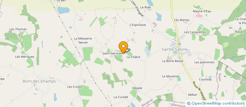 localisation de l'entreprise FERME DE LESPINASSE  BEAUMONTOIS EN PERIGORD