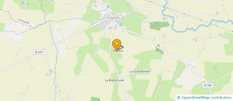 localisation de l'entreprise FERME DE MAUBUSSON  OMBREE D'ANJOU