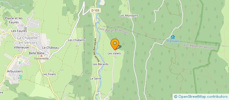 localisation de l'entreprise FERME DE MONTAGNEAU  SAINT-AGNAN-EN-VERCORS