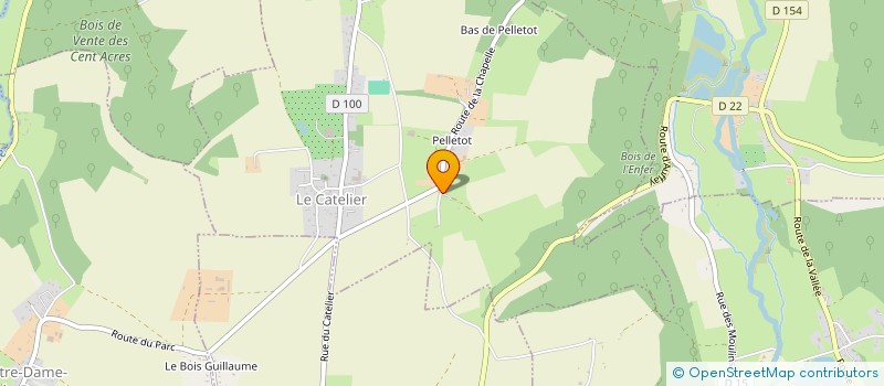 localisation de l'entreprise FERME DE PELLETOT  LE CATELIER
