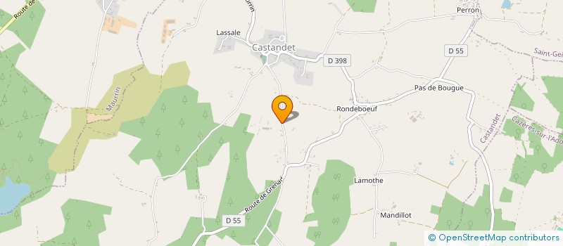 localisation de l'entreprise FERME DE PICHON  CASTANDET
