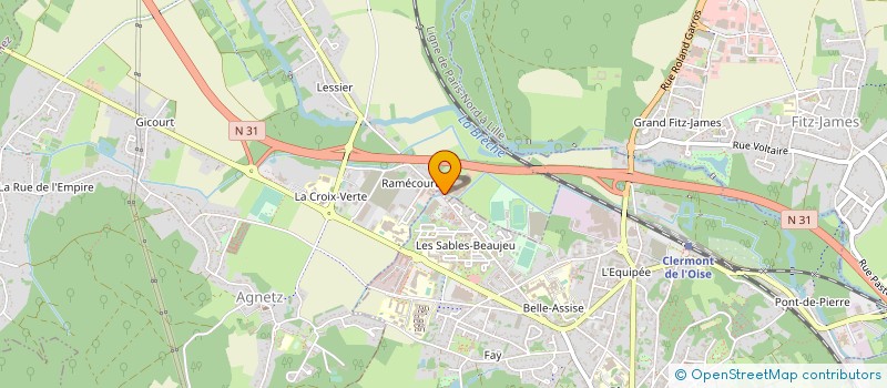 localisation de l'entreprise FERME DE RAMECOURT  AGNETZ