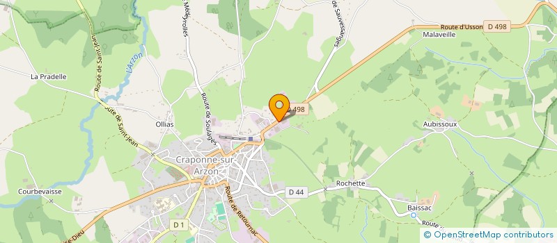 localisation de l'entreprise FERME DE RECHIMAS VIANDES  CRAPONNE-SUR-ARZON