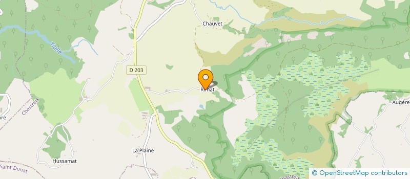 localisation de l'entreprise FERME DE RIMAT  CHASTREIX