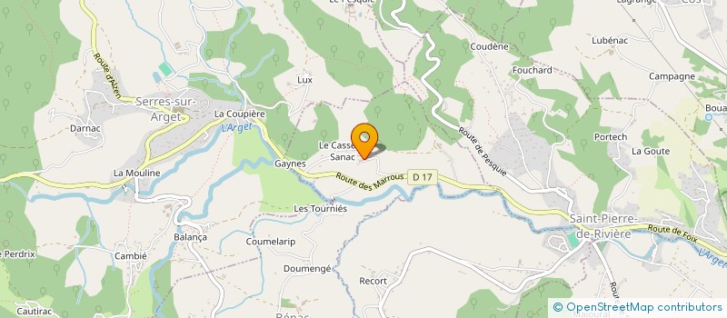 localisation de l'entreprise FERME DE SANNAC à BENAC