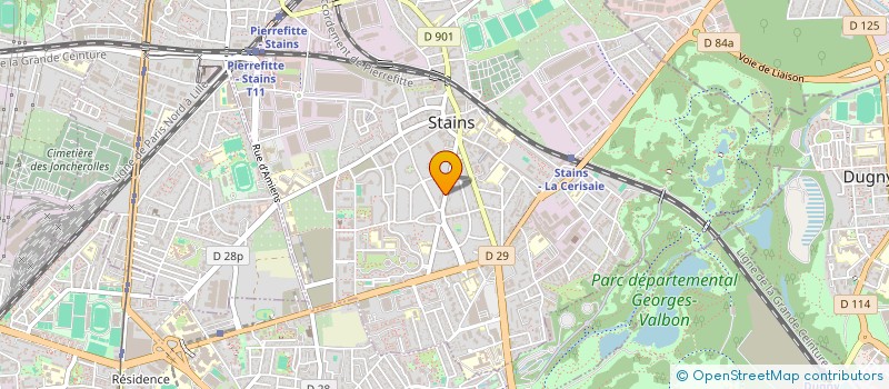 localisation de l'entreprise FERME DE STAINS à STAINS