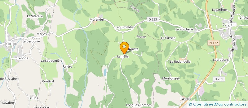 localisation de l'entreprise FERME DE VIESCAMP à LE ROUGET-PERS