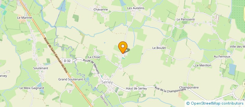 localisation de l'entreprise FERME DES 3 ALLURES  SERLEY