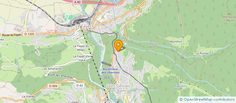 localisation de l'entreprise FERME DES ARAVIS  SAINT-GERVAIS-LES-BAINS