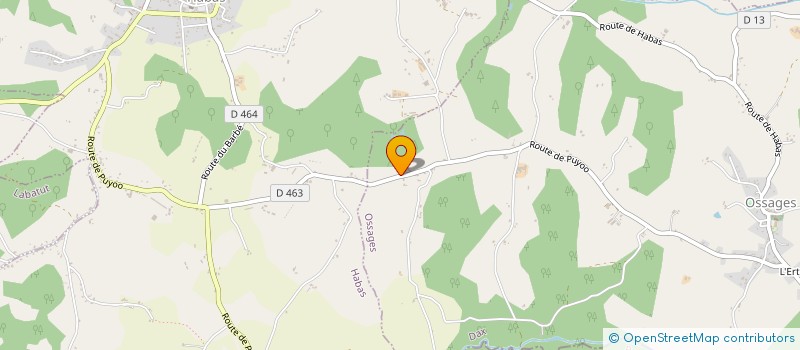 localisation de l'entreprise FERME DES ARTIGUES  OSSAGES