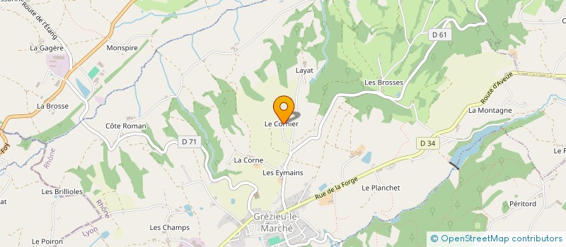 localisation de l'entreprise FERME DES BLANCHES  GREZIEU-LE-MARCHE