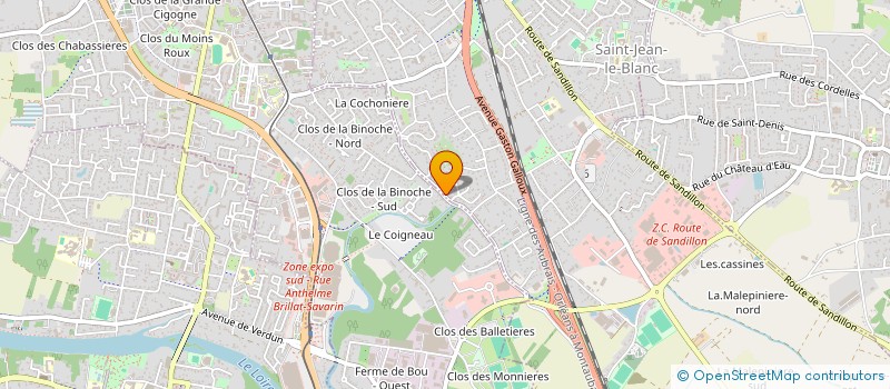 localisation de l'entreprise FERME DES CARMES  SAINT-JEAN-LE-BLANC