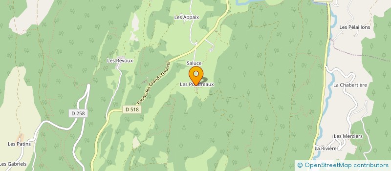 localisation de l'entreprise FERME DES GRANDS GOULETS à LA CHAPELLE-EN-VERCORS