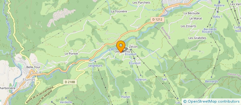 localisation de l'entreprise FERME DES HIRONDELLES à FLUMET