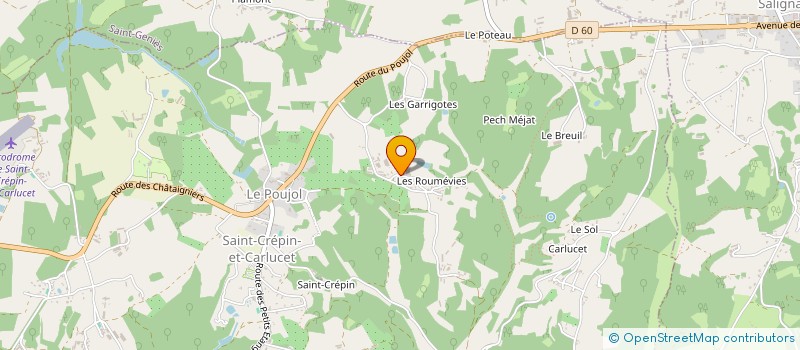 localisation de l'entreprise FERME DES ROUMEVIES à SAINT-CREPIN-ET-CARLUCET