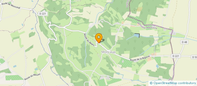 localisation de l'entreprise FERME DES SEBEINES  MONCAUP