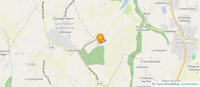 localisation de l'entreprise FERME DU BOIS à CANISY