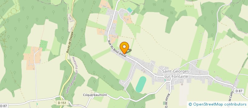 localisation de l'entreprise FERME DU BOUT D'AVAL  SAINT-GEORGES-SUR-FONTAINE