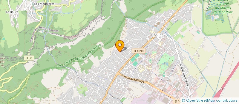 localisation de l'entreprise FERME DU BROCEY  CROLLES