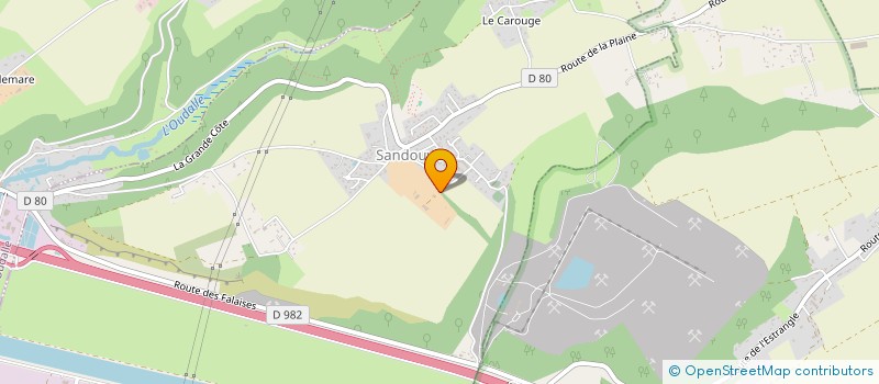 localisation de l'entreprise FERME DU CAMP ROMAIN  SANDOUVILLE