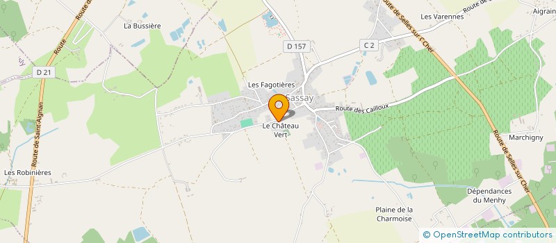 localisation de l'entreprise FERME DU CHATEAU VERT à SASSAY