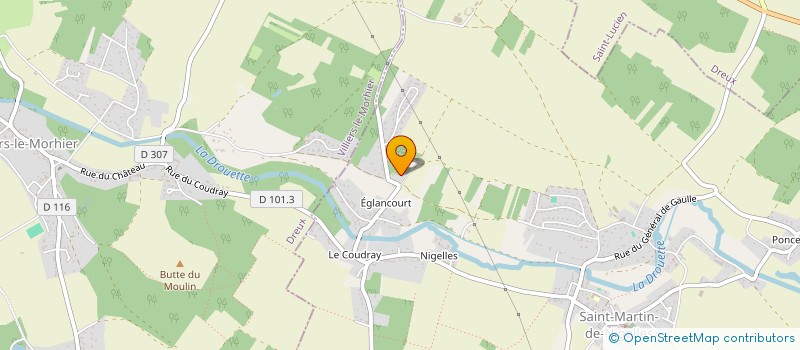 localisation de l'entreprise FERME DU CHATILLON - DISTRIBUTION à SAINT-MARTIN-DE-NIGELLES