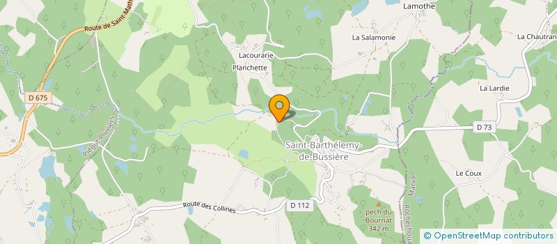 localisation de l'entreprise FERME DU CLUZEAU à PIEGUT-PLUVIERS