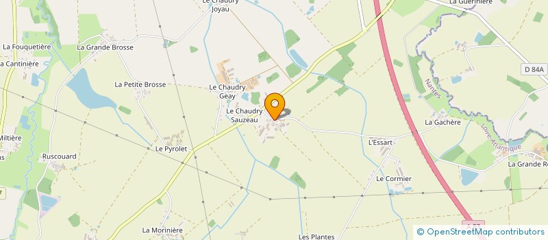 localisation de l'entreprise FERME DU GRAND CHAUDRY à VIEILLEVIGNE