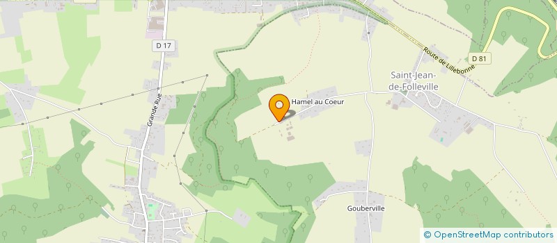 localisation de l'entreprise FERME DU HAMEL AU COEUR  SAINT-JEAN-DE-FOLLEVILLE