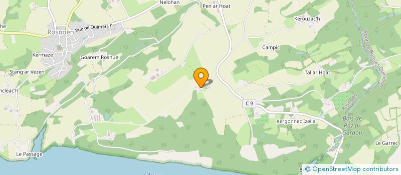 localisation de l'entreprise FERME DU KASTEL DINN  ROSNOEN