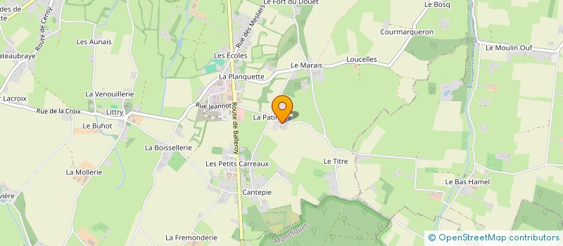 localisation de l'entreprise FERME DU MESNIL à LE MOLAY LITTRY
