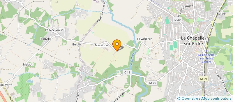 localisation de l'entreprise FERME DU TREFLE BLANC à LA CHAPELLE-SUR-ERDRE
