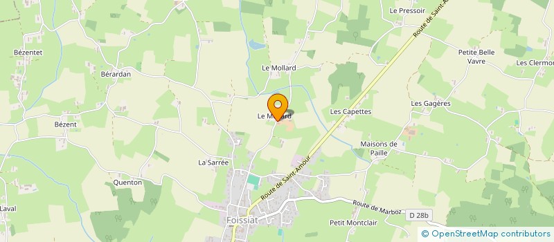 localisation de l'entreprise FERME DUBOIS à FOISSIAT