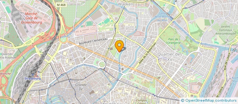 localisation de l'entreprise FERME EOLIENNE DE LA MONTAGNE D'ESTABLES à STRASBOURG
