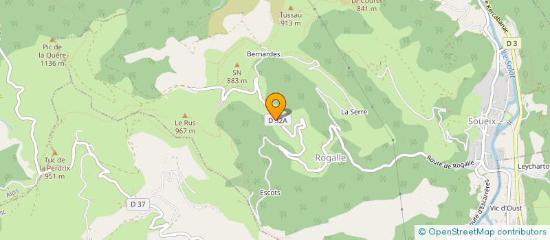 localisation de l'entreprise FERME EQUESTRE DE COUMARIAU à OUST