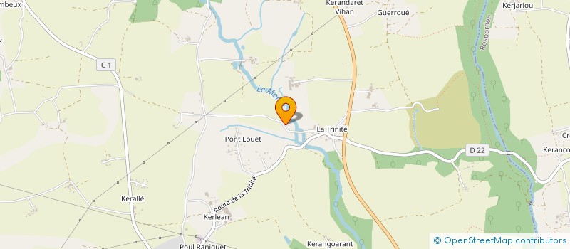 localisation de l'entreprise FERME EQUESTRE DE KERROCH  LANGUIDIC