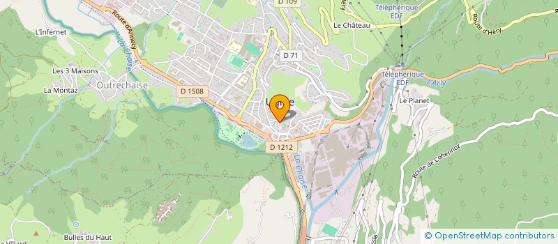 localisation de l'entreprise FERME EQUESTRE DU CHOZAL  COHENNOZ