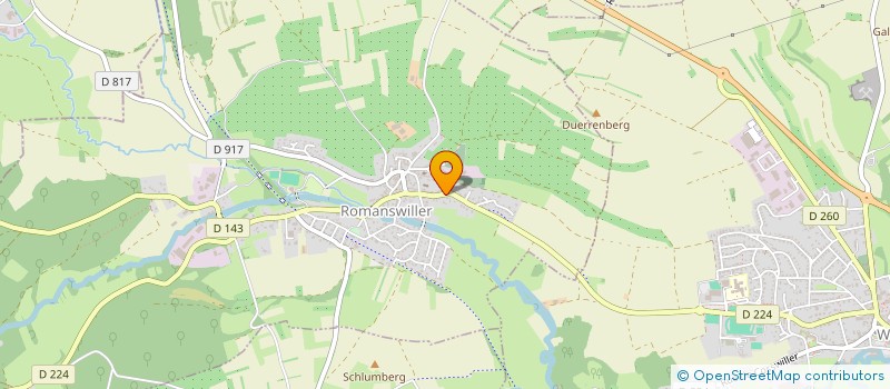 localisation de l'entreprise FERME EQUESTRE LA ROMANCE  ROMANSWILLER