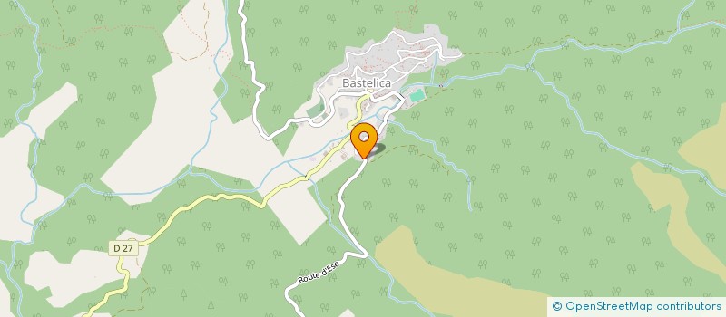 localisation de l'entreprise FERME EQUESTRE LE RANCH DE BASTELICA  BASTELICA